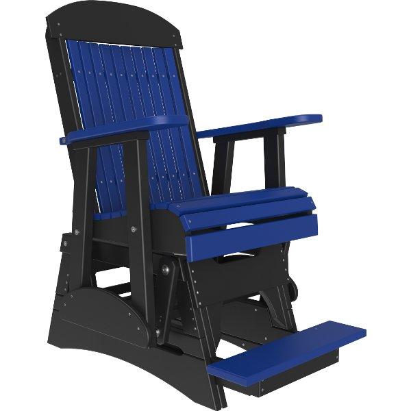 2ft Classic Balcony Glider Chair Glider Chair Blue &amp; Black