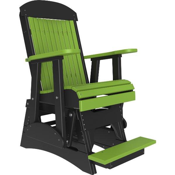 2ft Classic Balcony Glider Chair Glider Chair Lime Green &amp; Black