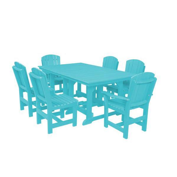 Little Cottage Co. Table, 4 Dining Chairs, 2 Arm Chairs Dining Set Aruba Blue