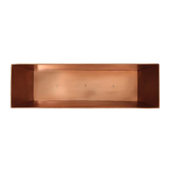 Plain Copper Flower Box Flower Box / copper window box