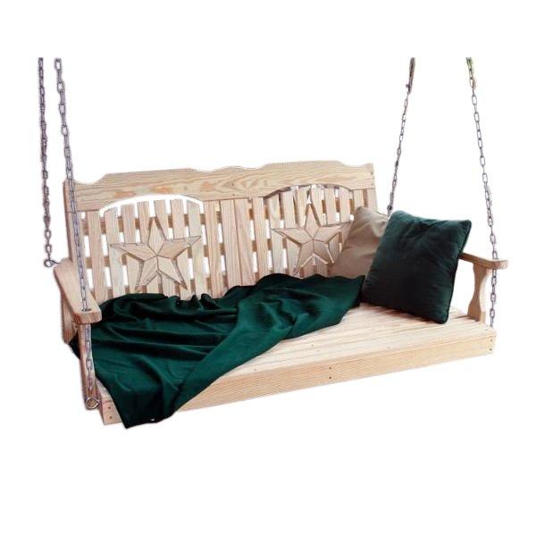 Pine Wood Porch Swing Beds