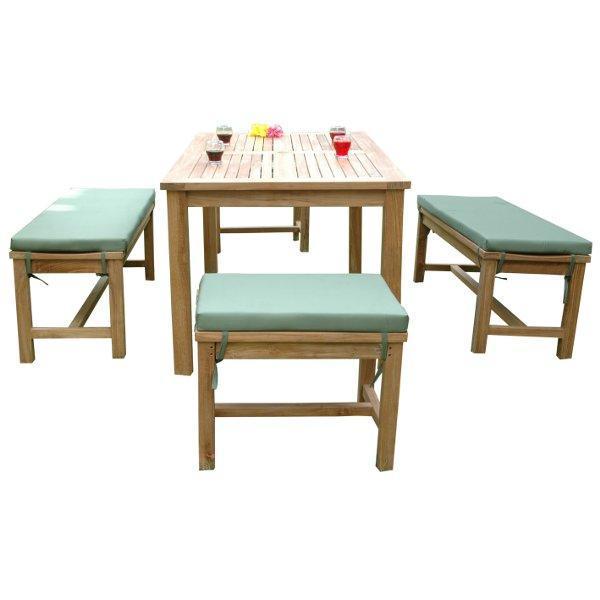 Patio Dining Table Sets with Benches / Bench Table