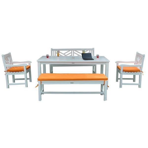 Patio Dining Table Sets with Benches and Chairs