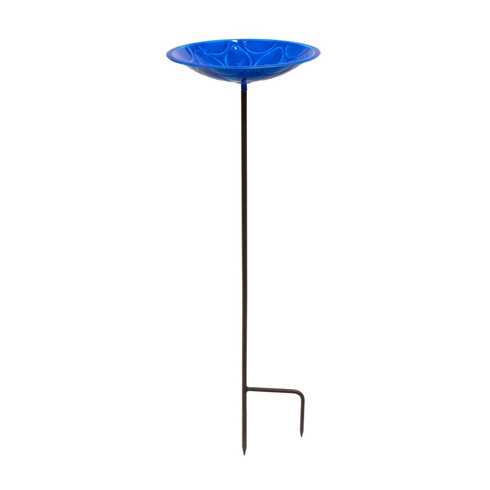12&quot; Lolly Embossed Birdbaths with Garden Stake Birdbath