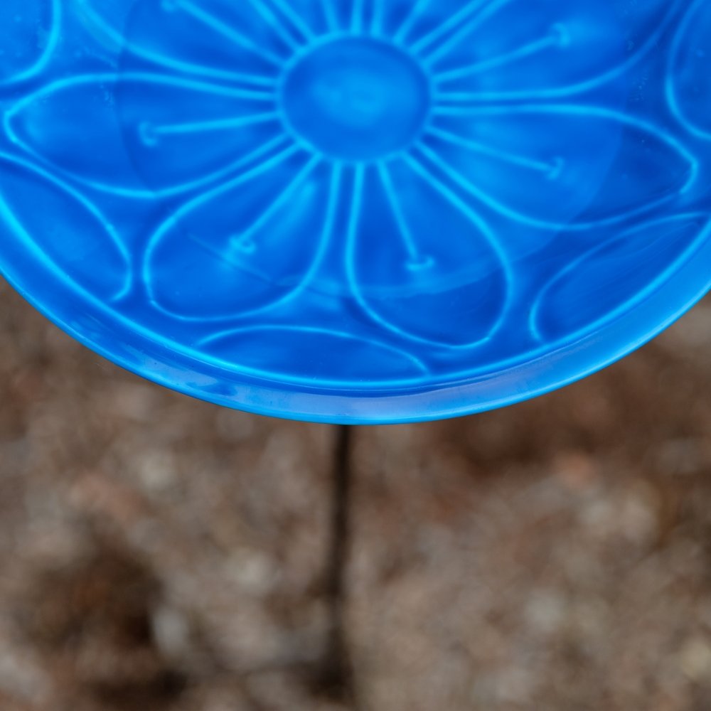 12&quot; Lolly Embossed Birdbaths with Garden Stake Birdbath
