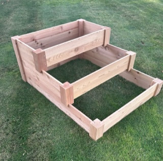 3 Tier Cedar Raised Garden Bed by Wood Country