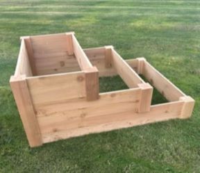 3 Tier Cedar Raised Garden Bed by Wood Country