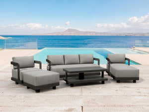 6-pc Granada Aluminum Deep Seating Sofa Susan