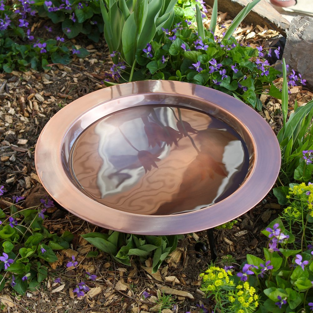 18&quot; Classic Copper Birdbath Bowl by Achla Designs