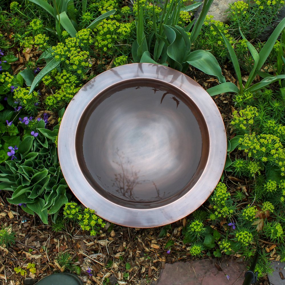 18&quot; Classic Copper Birdbath Bowl by Achla Designs