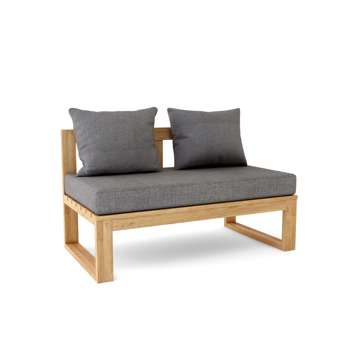 Straight Modular Deep Seating – Seamless Design for Custom Outdoor Comfort - The Charming Bench Company