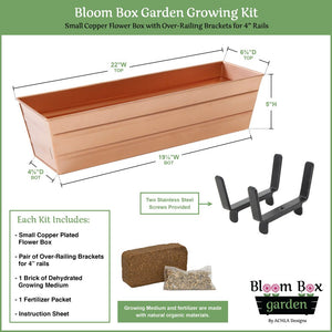 Bloom Box Garden Growing Kits – Small Size with Multiple Mounting Options