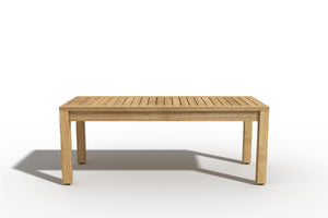 Dionne 2-Person Teak Outdoor Backless Bench