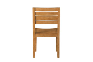 Lovel Teak Outdoor Dining Stacking Chair (Set of 2)