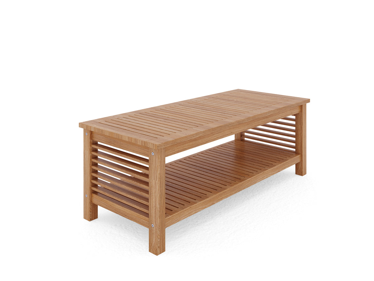 Sylvie Rectangular Teak Outdoor Coffee Table