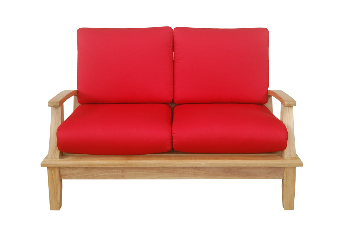 Brianna Deep Seating Loveseat + Cushion - The Charming Bench Company
