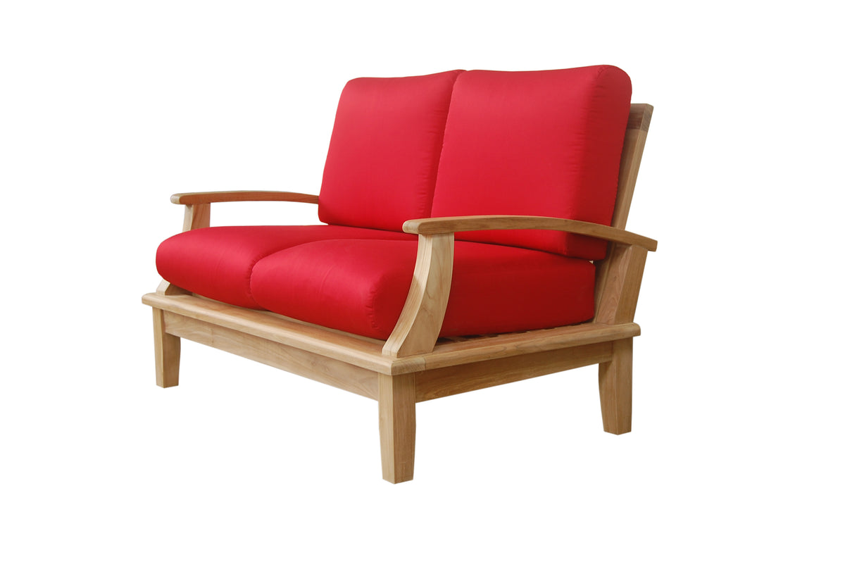Brianna Deep Seating Loveseat + Cushion - The Charming Bench Company