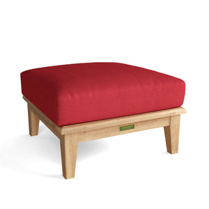 Brianna Deep Seating Ottoman + Cushion - The Charming Bench Company