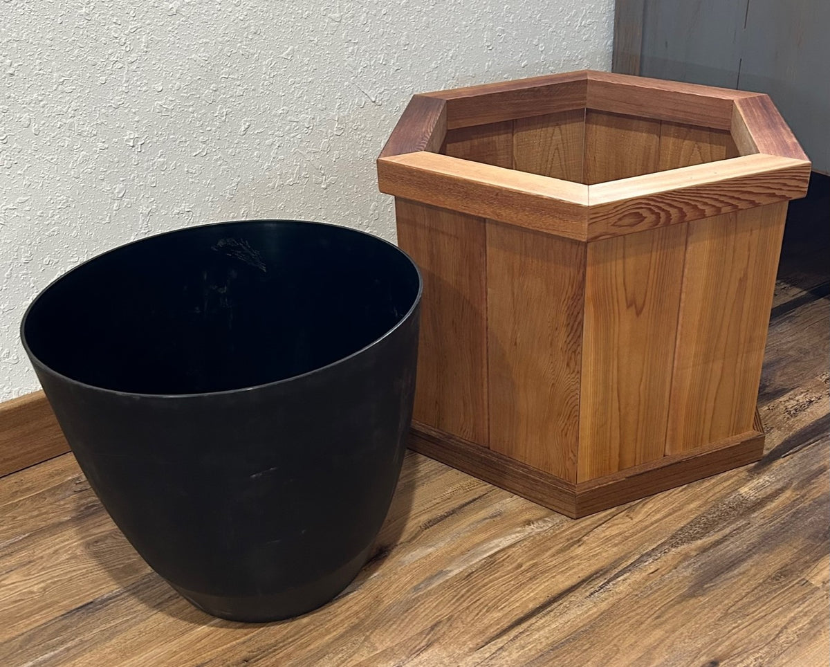 Cedar Pot Cover – Octagon Deck Planter by Wood Country