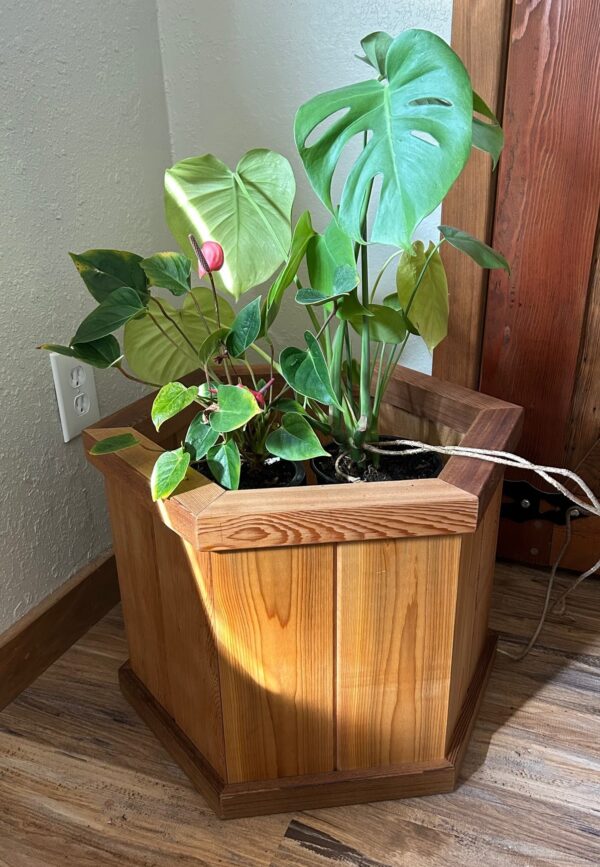 Cedar Pot Cover – Octagon Deck Planter by Wood Country