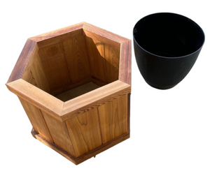 Cedar Pot Cover – Octagon Deck Planter by Wood Country