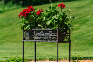 Outdoor Horse Flower Box Stand