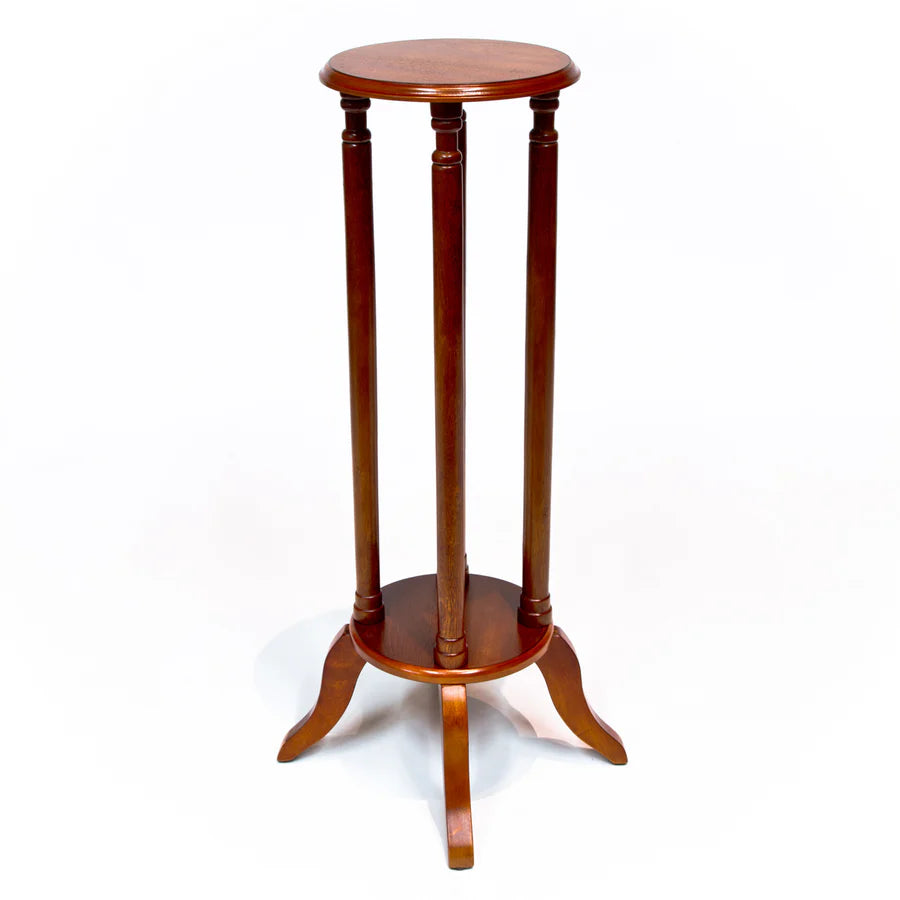 Flower Plant Pedestal Stand – Cherry Finish by All Things Cedar