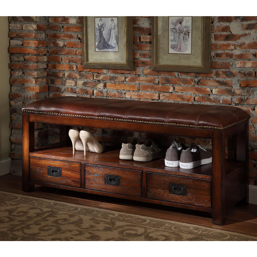 Entryway Storage Bench - Cherry Finish by All Things Cedar