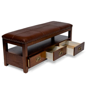 Entryway Storage Bench - Cherry Finish by All Things Cedar