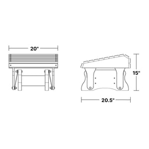 Heritage Gliding Footrest