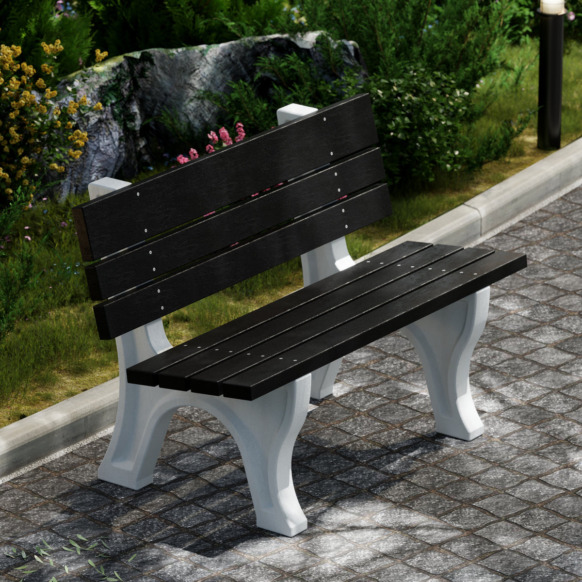 Heritage 4&#39; and 6&#39; Park Benches By Wildridge Furniture