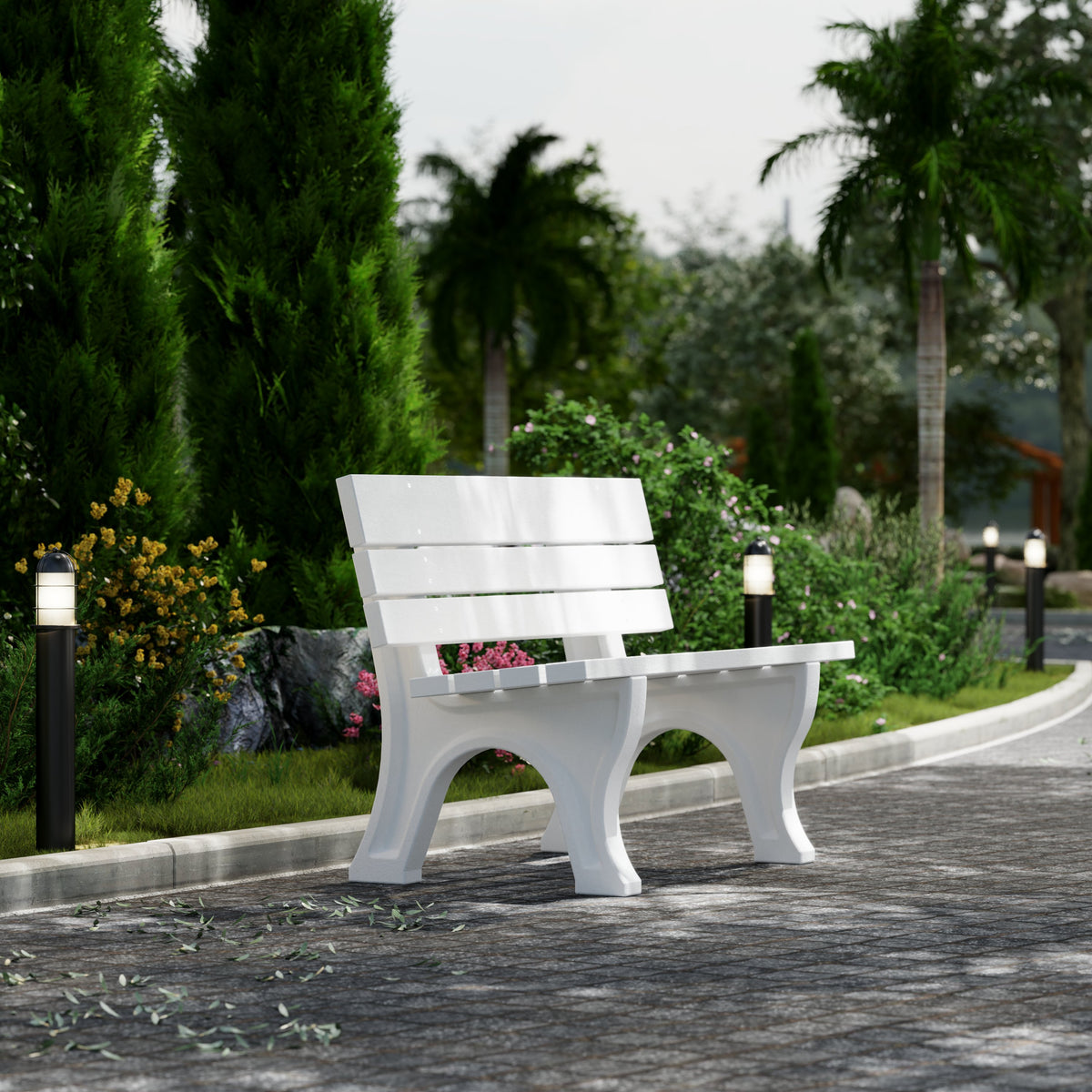 Heritage 4&#39; and 6&#39; Park Benches By Wildridge Furniture