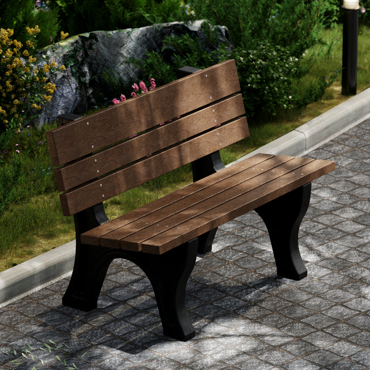 Heritage 4&#39; and 6&#39; Park Benches By Wildridge Furniture