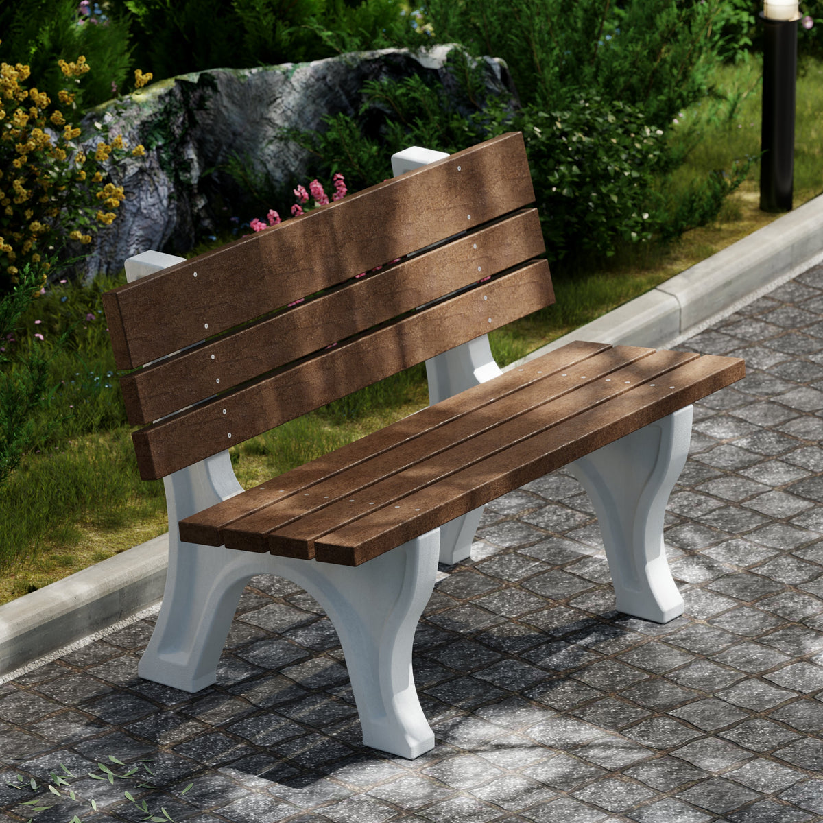 Heritage 4&#39; and 6&#39; Park Benches By Wildridge Furniture