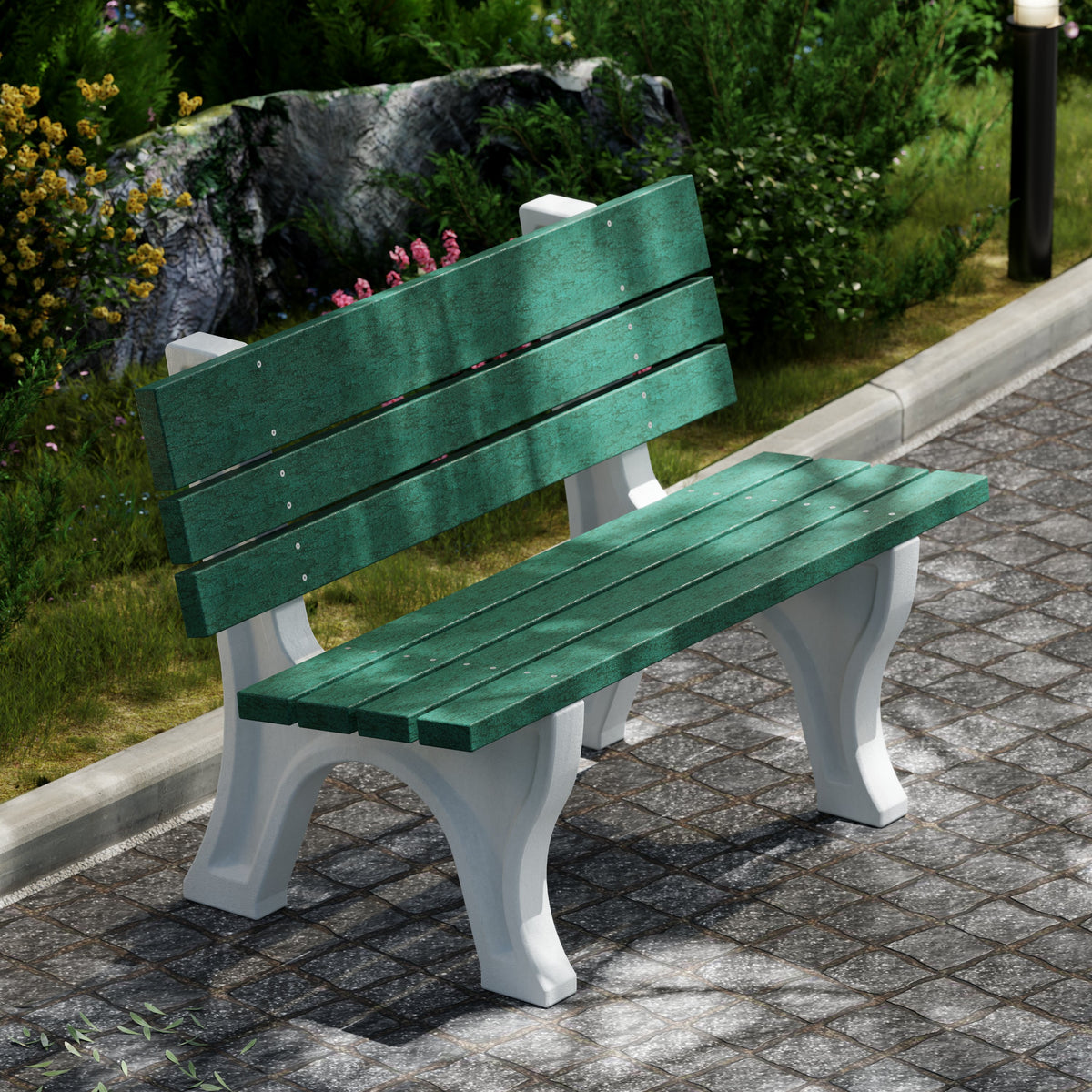 Heritage 4&#39; and 6&#39; Park Benches By Wildridge Furniture