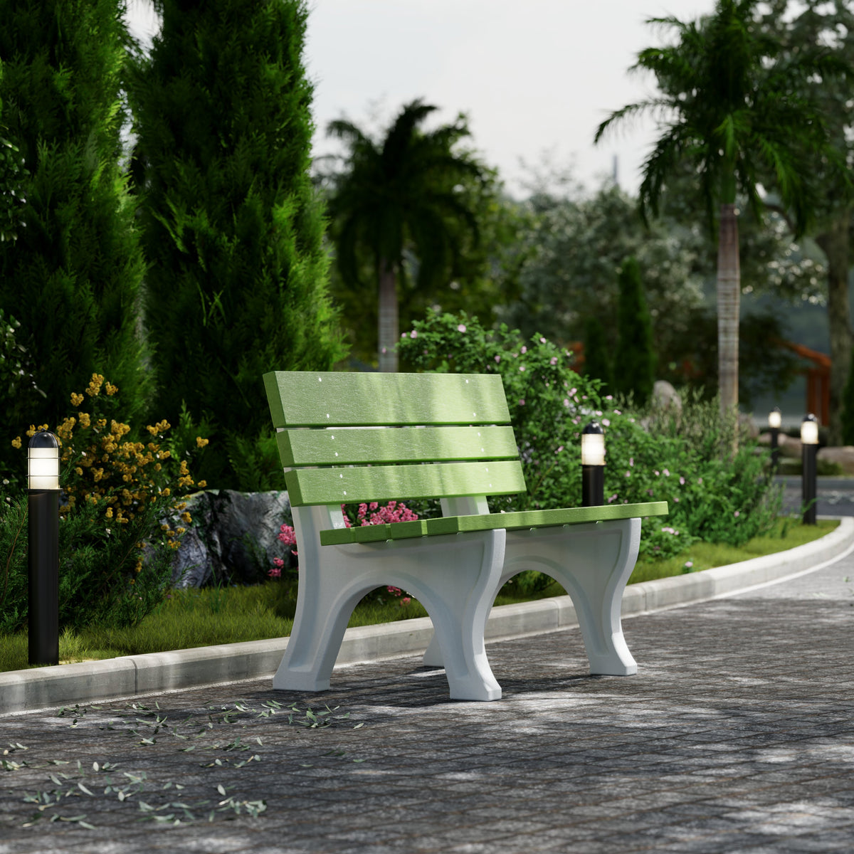 Heritage 4&#39; and 6&#39; Park Benches By Wildridge Furniture