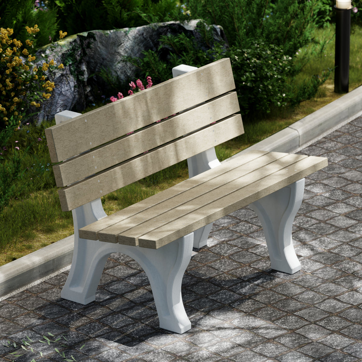 Heritage 4&#39; and 6&#39; Park Benches By Wildridge Furniture