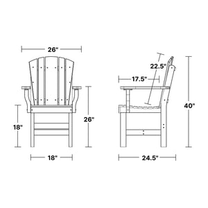 Heritage Dining Arm Chair (LCC-154) by Wildridge Furniture