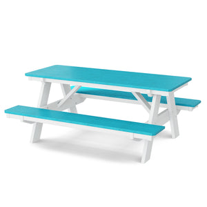 Heritage 72" Picnic Table with Attached Benches (LCC-165) By Wildridge Furniture