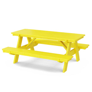 Heritage 72" Picnic Table with Attached Benches (LCC-165) By Wildridge Furniture