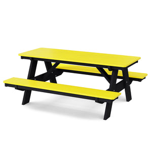 Heritage 72" Picnic Table with Attached Benches (LCC-165) By Wildridge Furniture