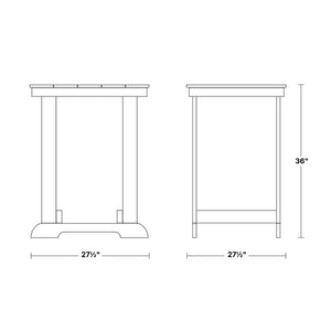Heritage Patio Counter Table - The Charming Bench Company