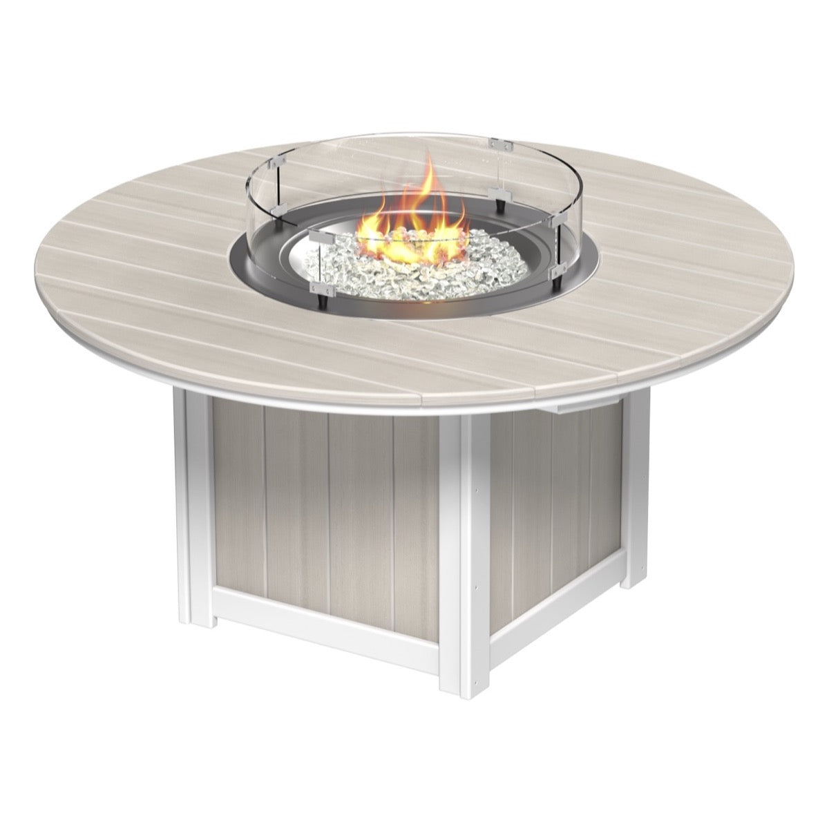 Lumin 60&quot; Round Fire Table by LuxCraft (Bar Height)