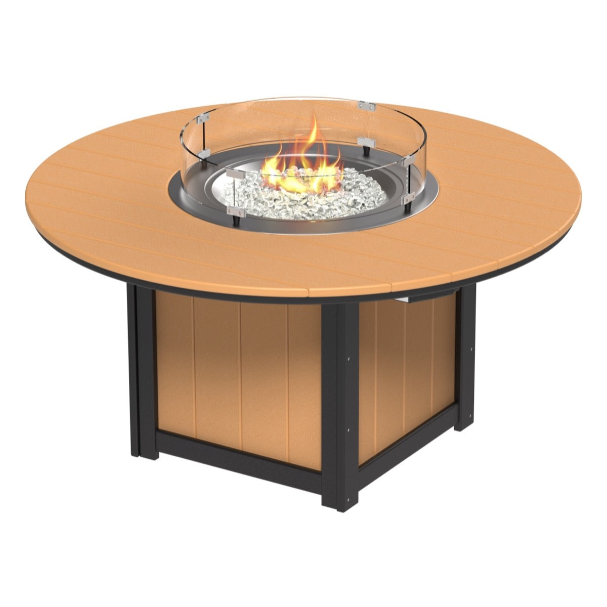 Lumin 60&quot; Round Fire Table by LuxCraft (Bar Height)