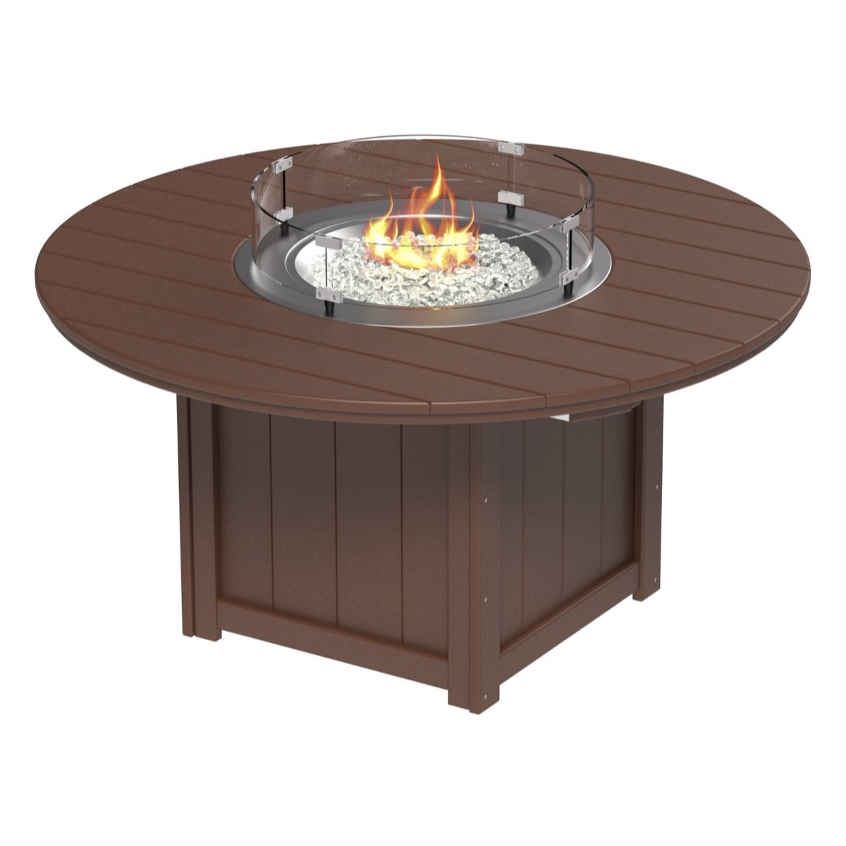 Lumin 60&quot; Round Fire Table by LuxCraft (Bar Height)