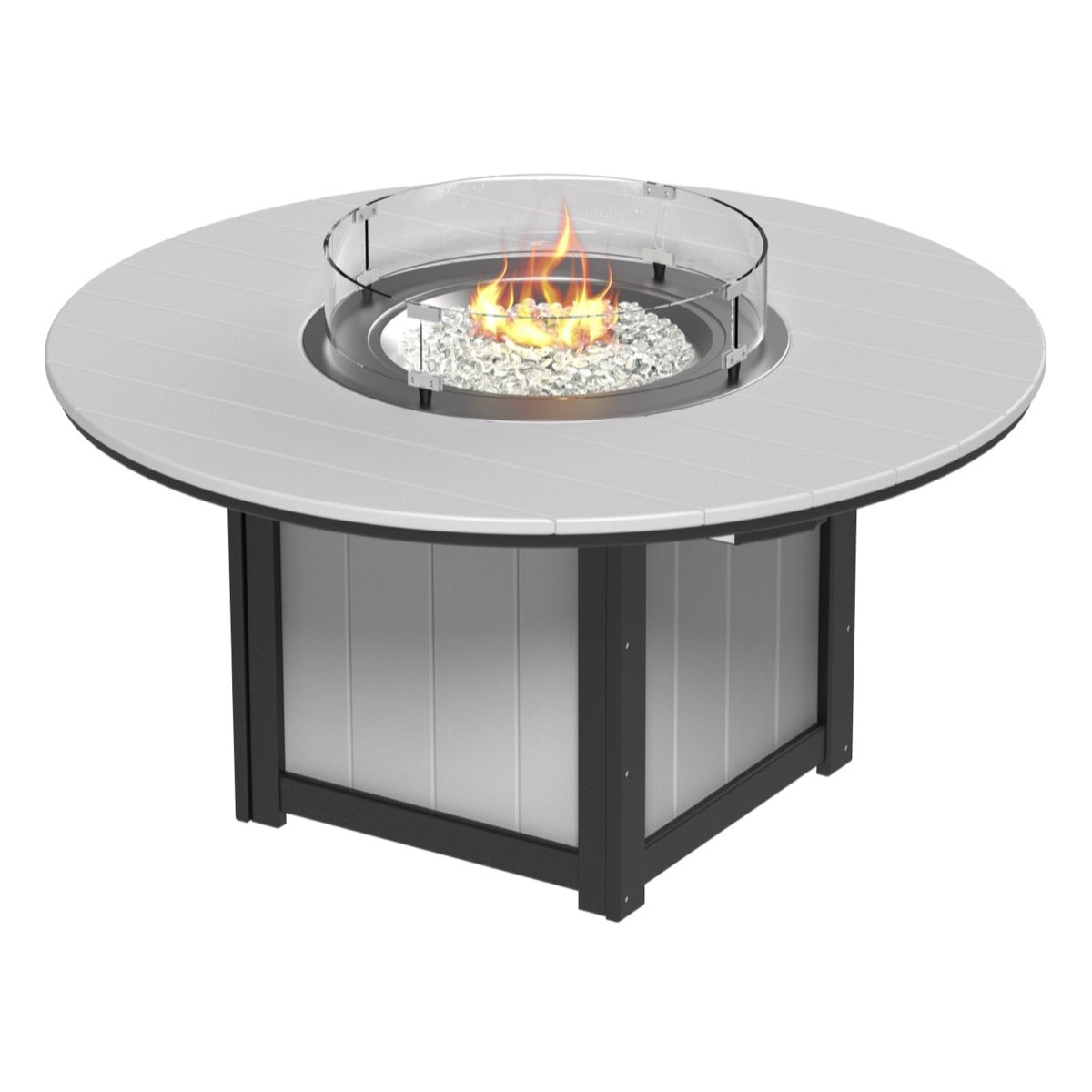 Lumin 60&quot; Round Fire Table by LuxCraft (Bar Height)