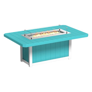 Lumin Fire Table 79″ Rectangular Bar Height by LuxCraft