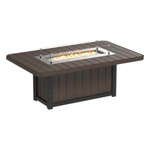 Lumin Fire Table 79″ Rectangular Bar Height by LuxCraft