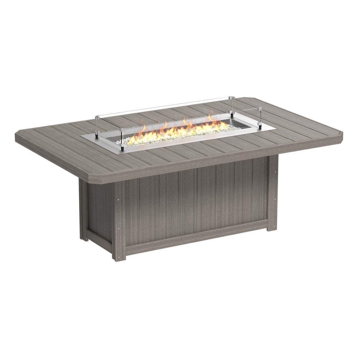 Lumin  79″ Rectangular Fire Table Bar Height by Lu