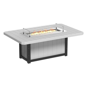 Lumin Fire Table 79″ Rectangular Bar Height by LuxCraft